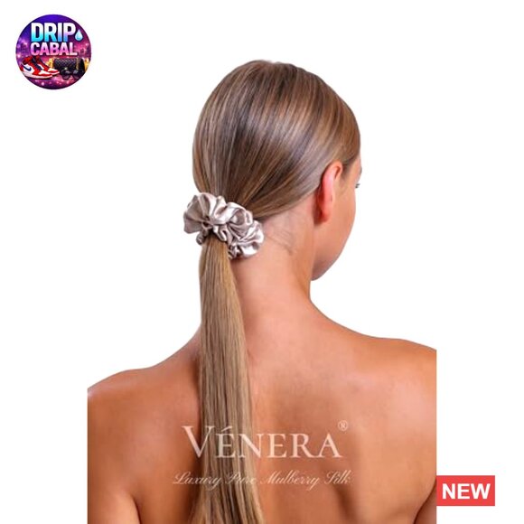 Pure Silk Scrunchies Hair Ties Frizz Prevention Elegant Minimal Chic Accessories main image 4
